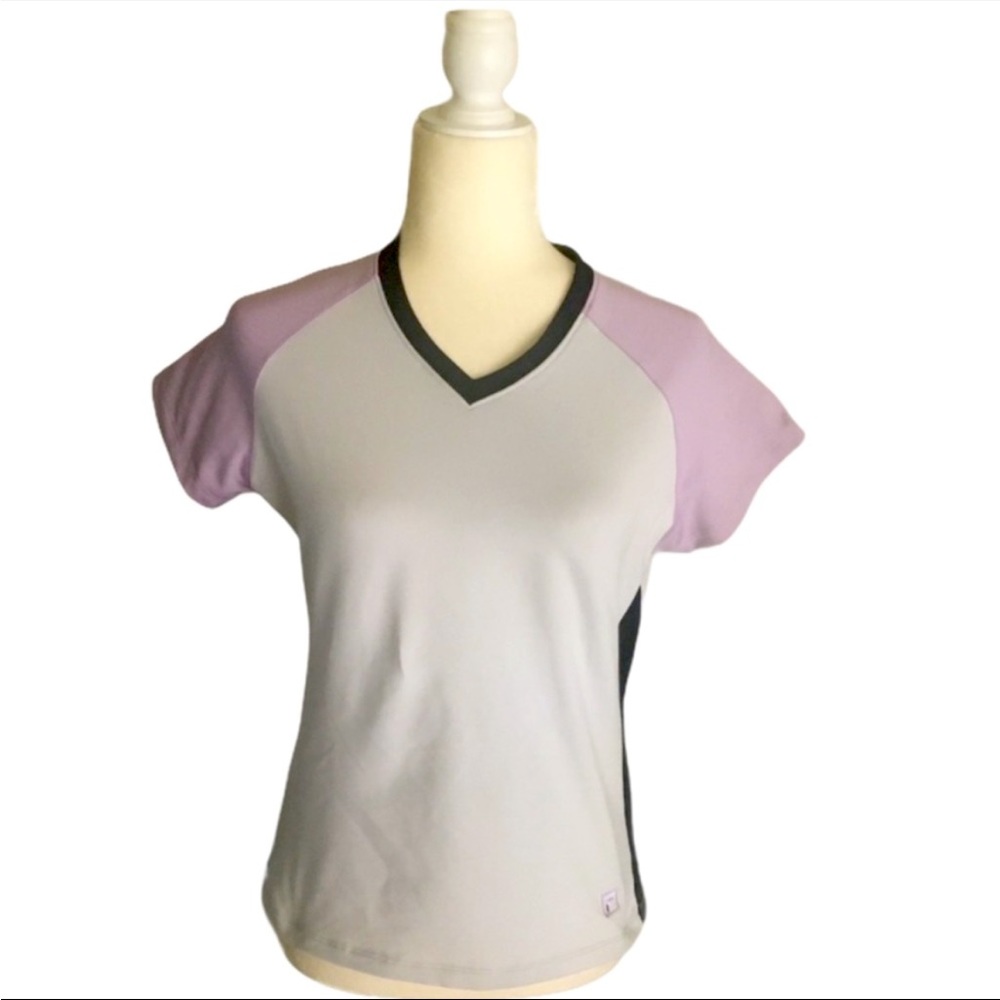Fila Women Short Sleeves Tennis Top Size Small
